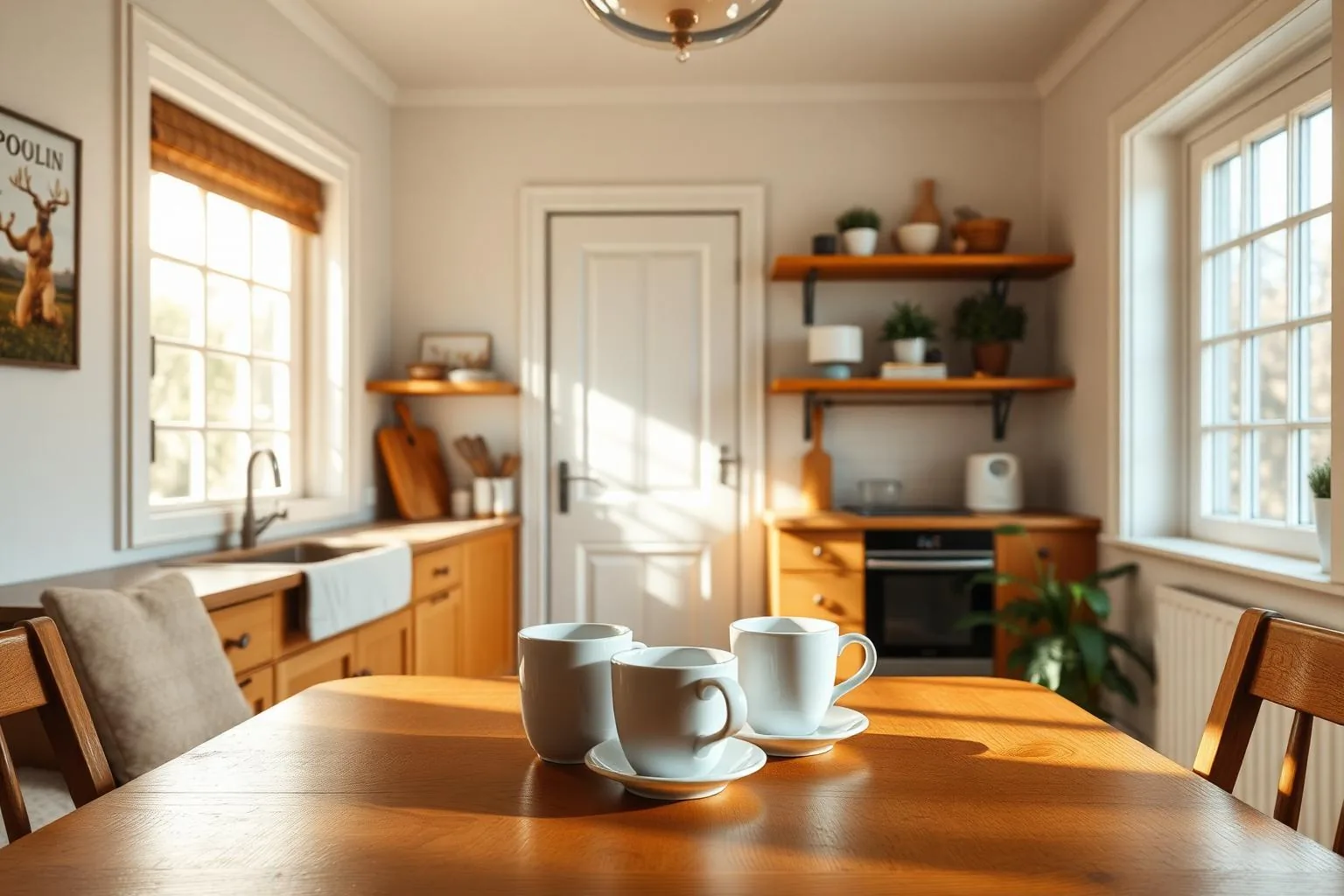 Morning light in a home kitchen near Sharon Woods, Charlotte
