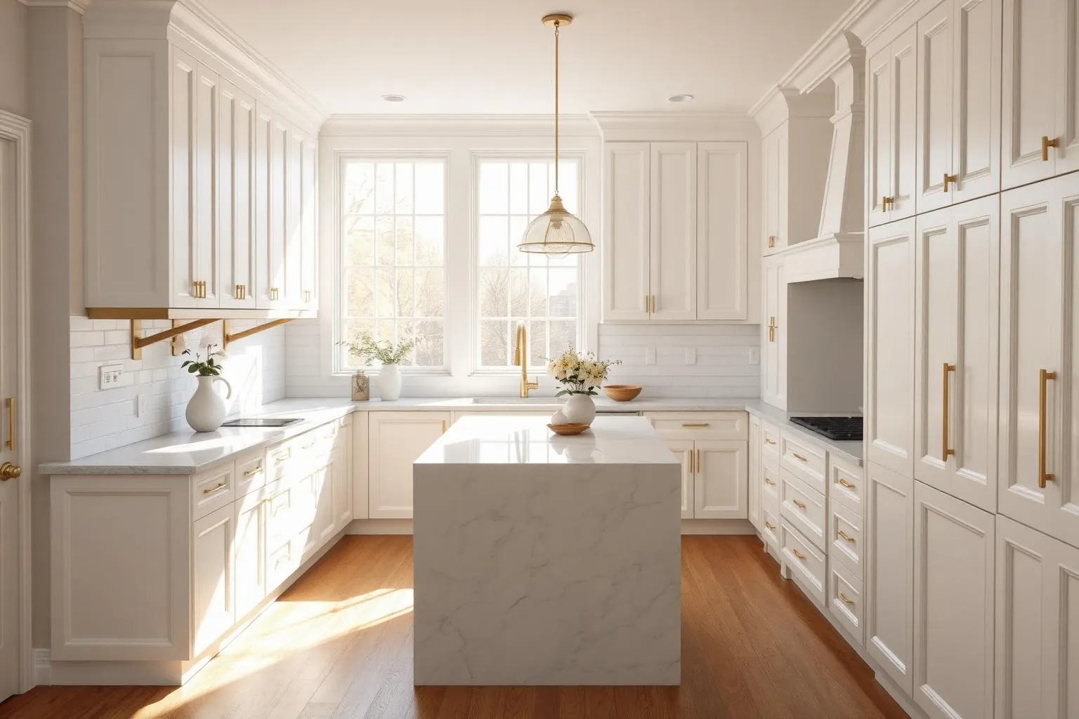 A renovated kitchen inside a Sharon Woods home in Charlotte