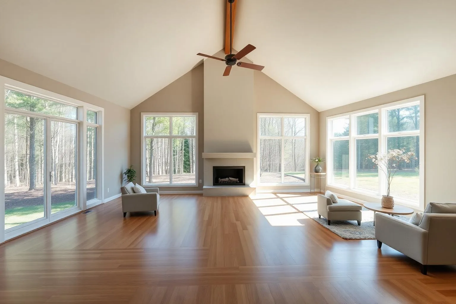 Interior of a newly built home in Sharon Woods, Charlotte