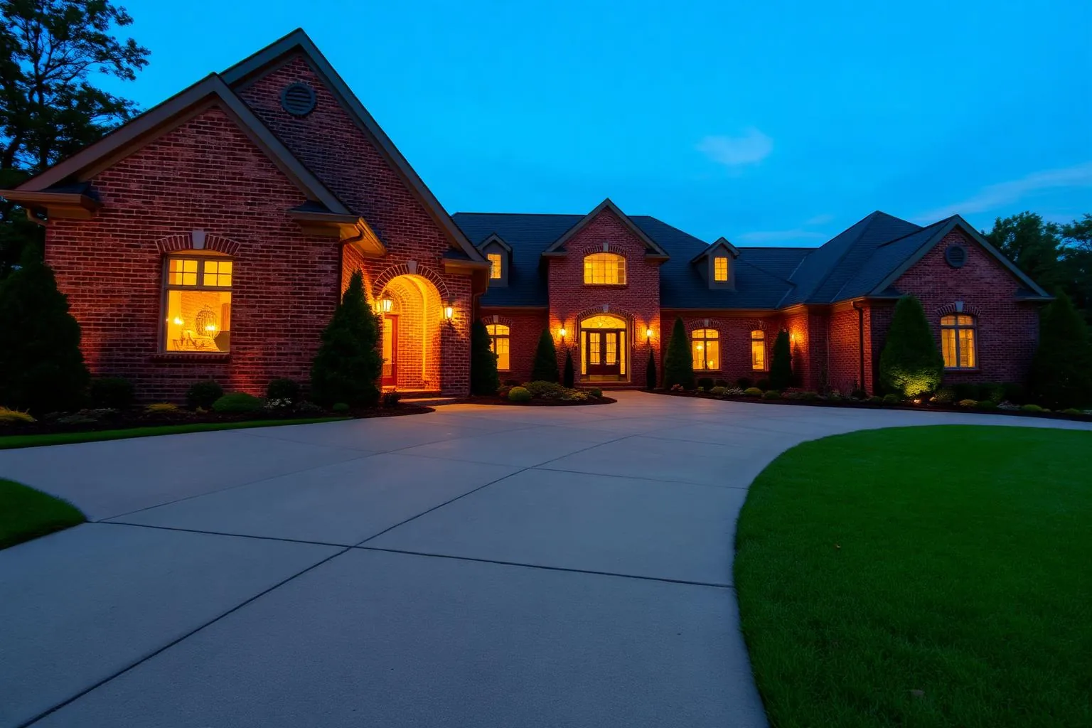 A renovated brick home on a Sharon Woods street in Charlotte, NC