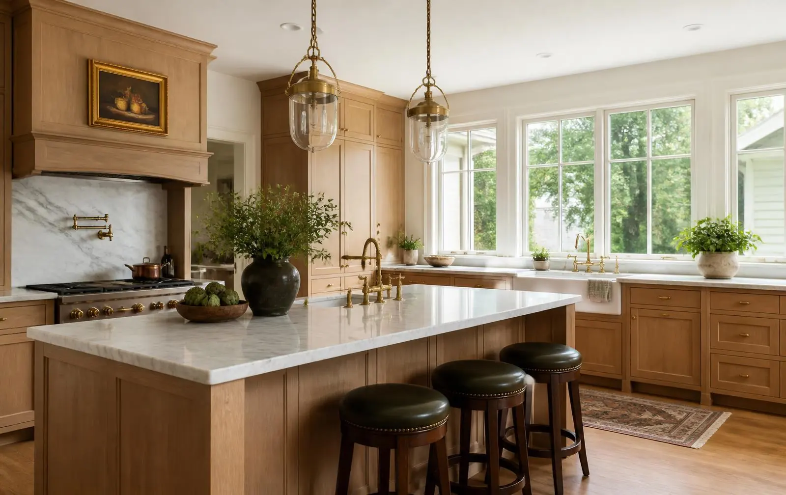 A renovated kitchen inside a Sharon Woods home in Charlotte